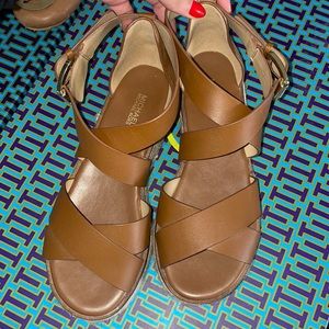 Michael Kors Platform Sandals, used once!